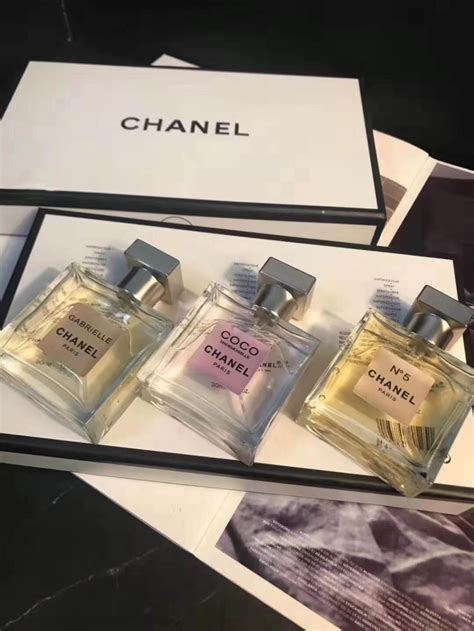 chanel perfume set of 3|chanel perfume set for women.